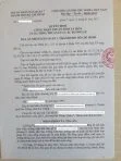 Hình ảnh giấy quyết định ly hôn của Tòa án.