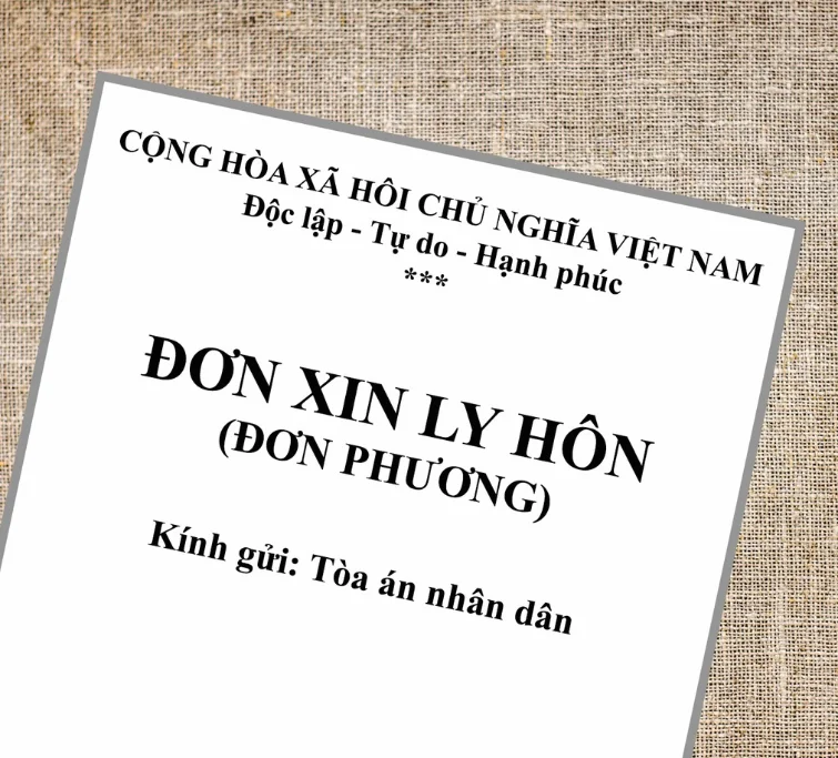 Xin mẫu đơn ly hôn ở đâu?