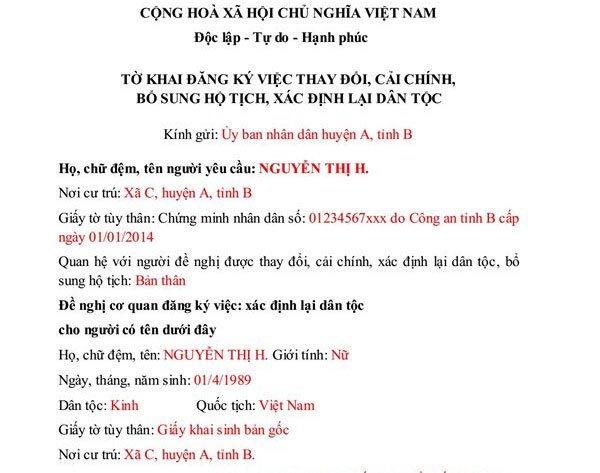 Các bước trong thủ tục đổi họ cho con sau ly hôn. Các bước trong thủ tục đổi họ cho con sau ly hôn.