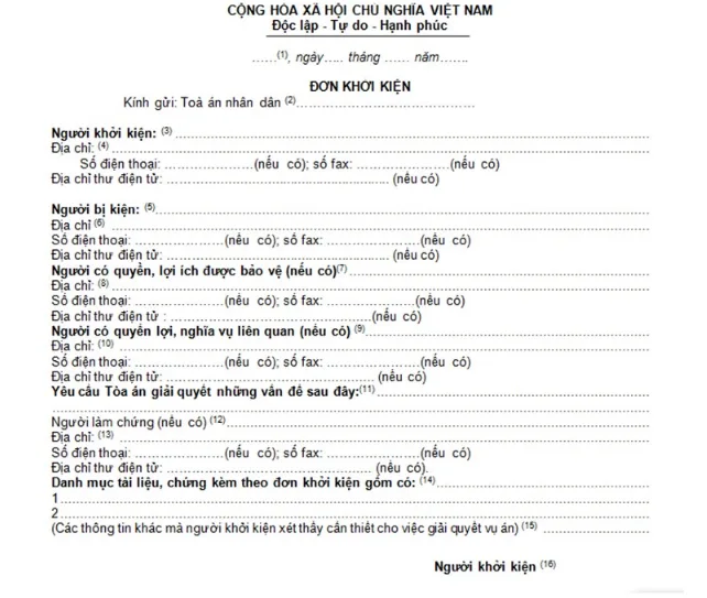 Hướng dẫn cách viết đơn xin ly hôn theo hướng dẫn của Tòa án Hướng dẫn cách viết đơn xin ly hôn theo hướng dẫn của Tòa án