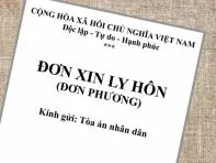 Giấy ly hôn đơn phương