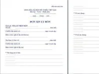 Hướng dẫn cách ghi các mục quan trọng trong giấy đơn xin ly hôn.