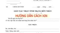 Hướng dẫn xin giấy xác nhận độc thân mới nhất 2024