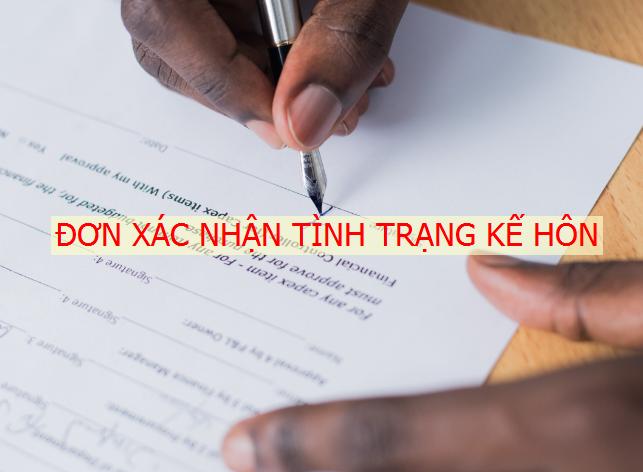Đơn đề nghị xác nhận tình trạng hôn nhân 